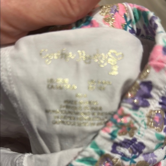 Floral Kids Skirt with Pink Bow - Picture 4 of 4